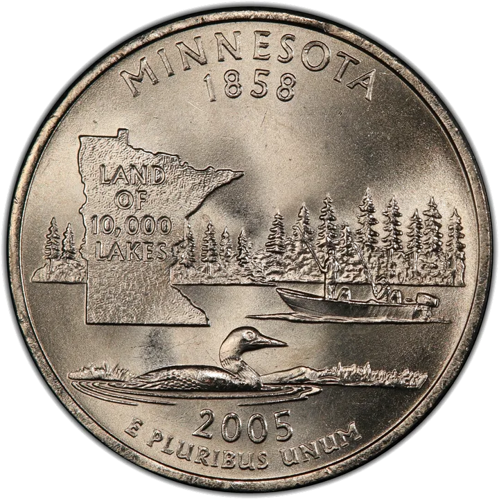 2005-P Minnesota quarter with the doubled extra tree